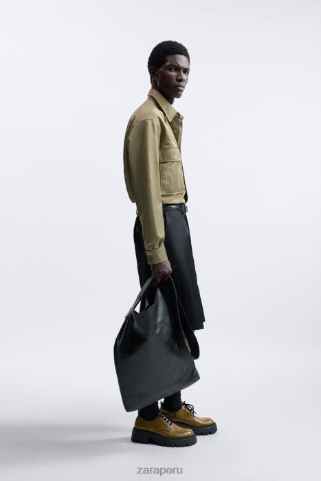 Zara hombres camiseta técnica edición limitada BDP8J1182 ropa verde oliva