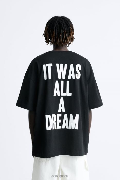 Zara hombres camiseta the notorious b.i.g.brooklyn mint BDP8J1217 ropa negro