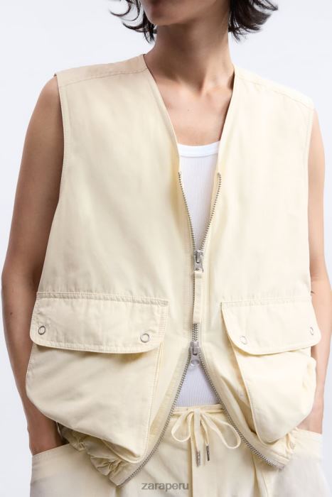 Zara hombres chaleco acolchado edición limitada BDP8J1124 ropa crudo