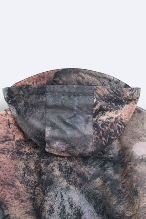 Zara hombres chaqueta técnica con estampado abstracto BDP8J1105 ropa multicolor