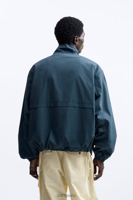Zara hombres chaqueta técnica edición limitada BDP8J1126 ropa azul
