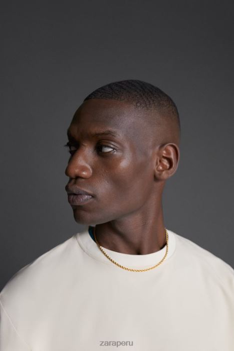 Zara hombres sudadera de entrenamiento técnico BDP8J1078 ropa crudo