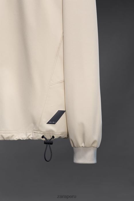 Zara hombres sudadera de entrenamiento técnico BDP8J1078 ropa crudo