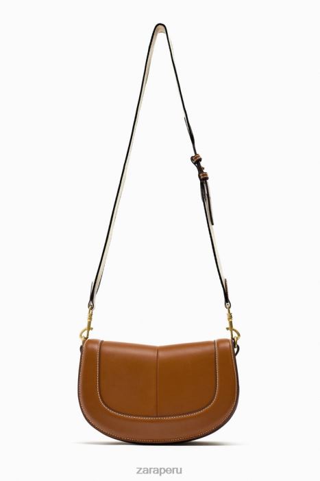 Zara mujer bolsa crossbody con costuras BDP8J752 accesorios original