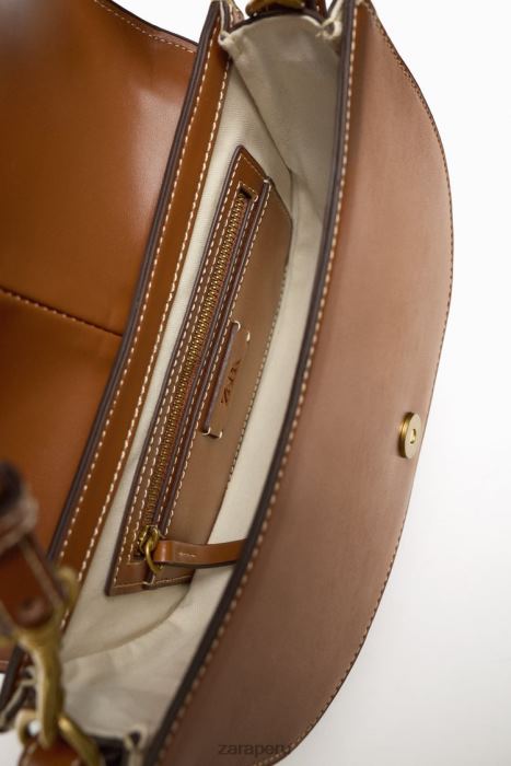 Zara mujer bolsa crossbody con costuras BDP8J752 accesorios original