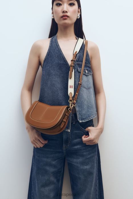 Zara mujer bolsa crossbody con costuras BDP8J752 accesorios original