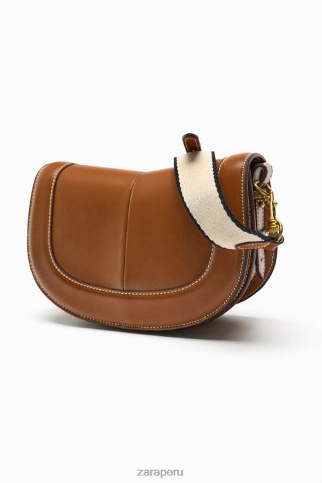 Zara mujer bolsa crossbody con costuras BDP8J752 accesorios original