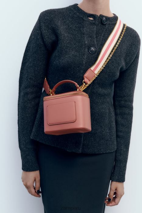 Zara mujer bolso crossbody estructurado BDP8J741 accesorios rosa