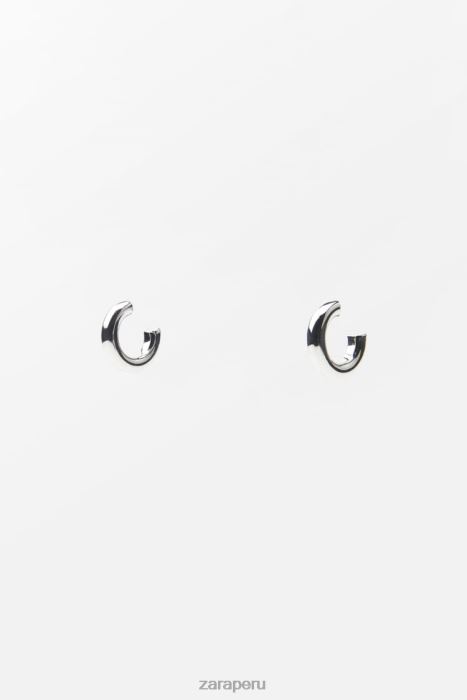 Zara mujer pack de pendientes de aro BDP8J939 accesorios plata