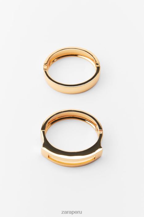 Zara mujer pack de pulseras rígidas BDP8J766 accesorios dorado