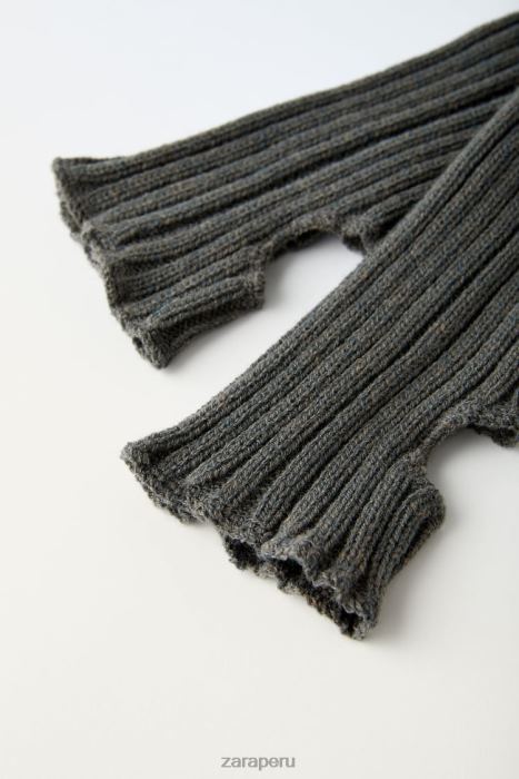 Zara mujer calentadores de piernas de punto BDP8J1511 accesorios gris antracita