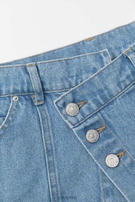 Zara mujer cinturón de mezclilla BDP8J768 accesorios azul