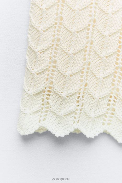 Zara mujer pantalones cortos de ganchillo BDP8J620 ropa crudo