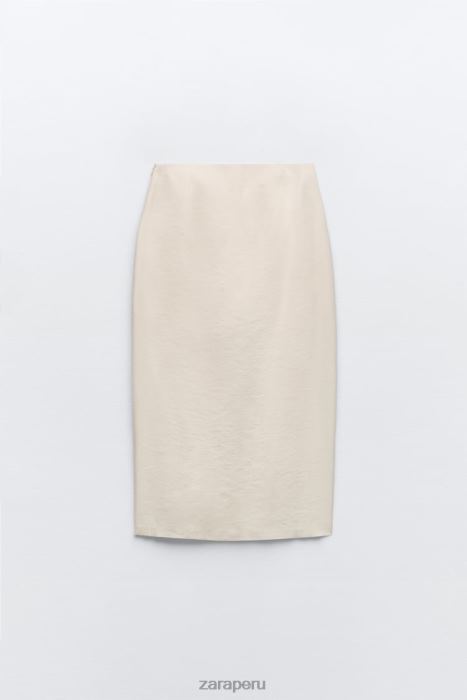 Zara mujer pantalones cortos tipo pareo midi BDP8J624 ropa crudo