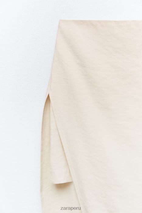 Zara mujer pantalones cortos tipo pareo midi BDP8J624 ropa crudo