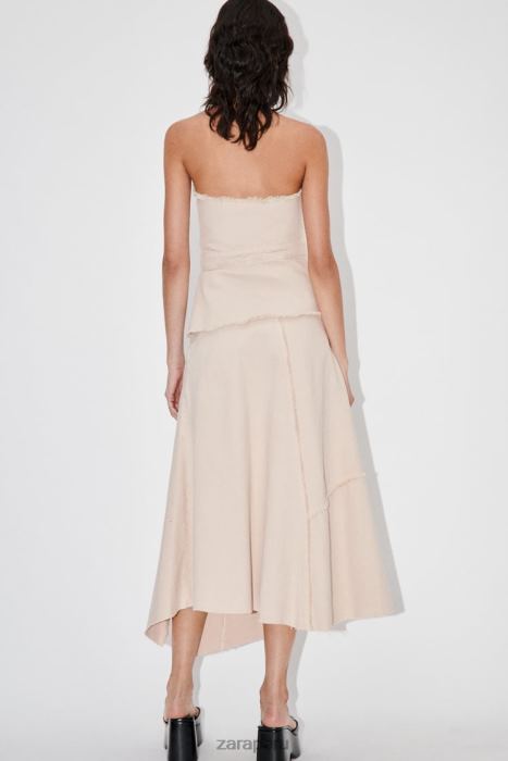 Zara mujer falda asimétrica deshilachada zw BDP8J698 ropa arena