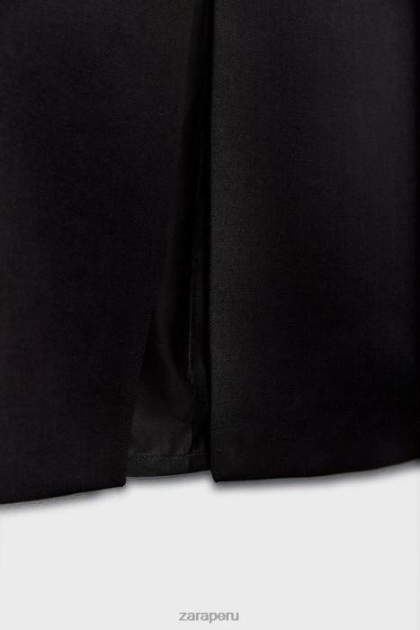 Zara mujer falda lápiz en mezcla de lana edición limitada BDP8J706 ropa negro