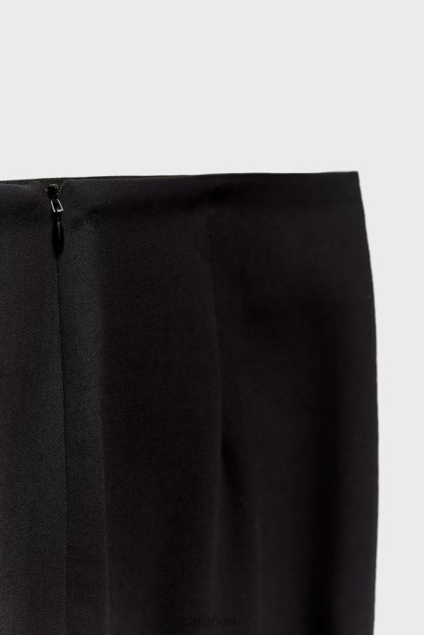 Zara mujer falda lápiz en mezcla de lana edición limitada BDP8J706 ropa negro