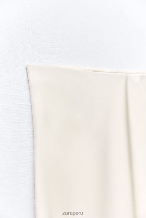 Zara mujer falda midi con efecto satinado BDP8J681 ropa crudo