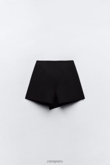 Zara mujer falda pantalón con aberturas BDP8J588 ropa negro
