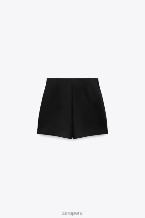 Zara mujer falda pantalón con aberturas BDP8J598 ropa negro