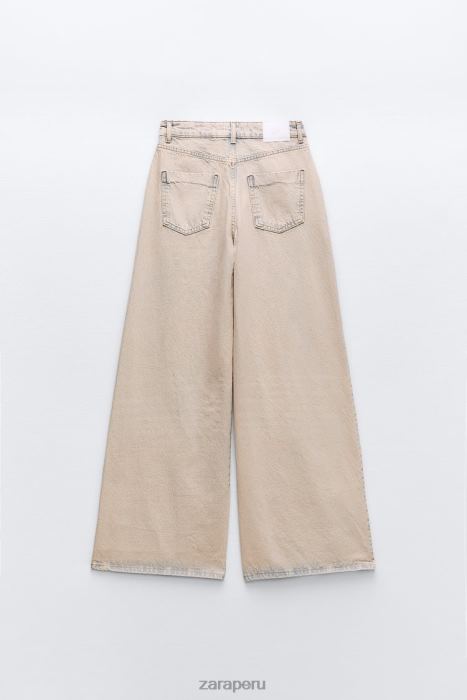 Zara mujer jeans palazzo sobreteñidos z1975 BDP8J508 ropa rosa