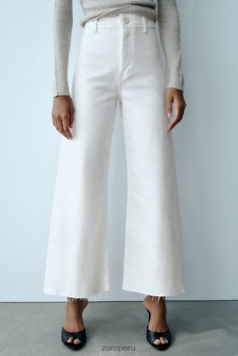 Zara mujer jeans rectos zw marine de talle alto BDP8J514 ropa crudo