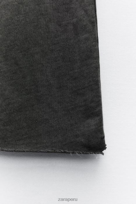 Zara mujer pantalones de felpa con efecto lavado BDP8J929 ropa gris azulado