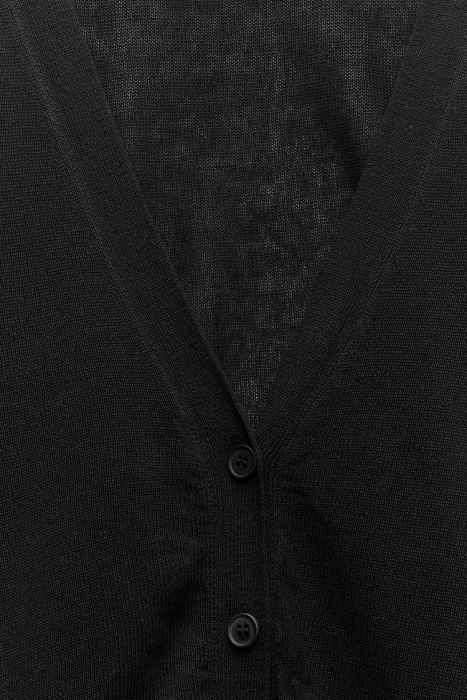 Zara mujer cárdigan de punto ajustado BDP8J479 ropa negro
