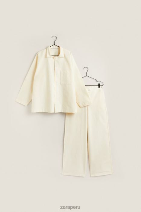 Zara mujer camisa de color liso BDP8J1802 ropa vainilla