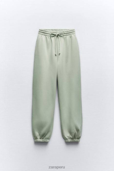 Zara mujer pantalon jogger basico BDP8J944 ropa Mar verde