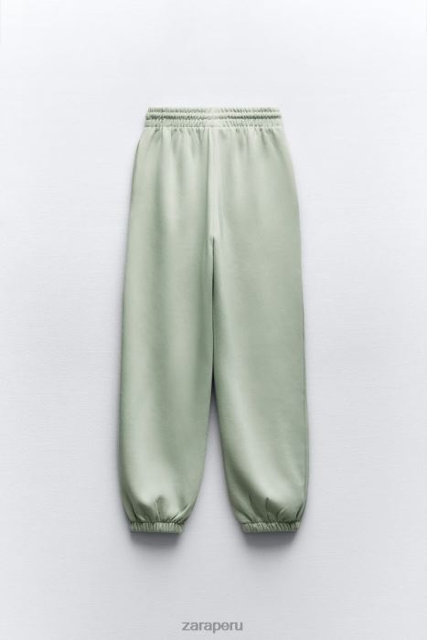 Zara mujer pantalon jogger basico BDP8J944 ropa Mar verde