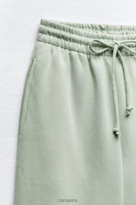 Zara mujer pantalon jogger basico BDP8J944 ropa Mar verde