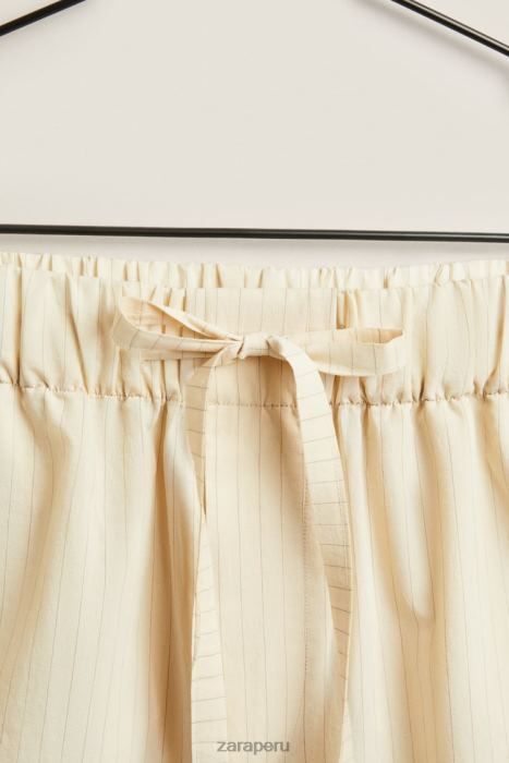 Zara mujer pantalones cortos con rayas finas BDP8J1805 ropa crudo