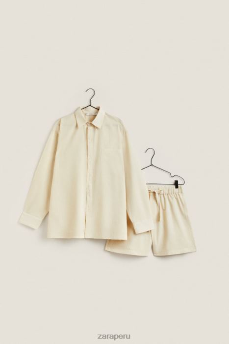 Zara mujer pantalones cortos con rayas finas BDP8J1805 ropa crudo