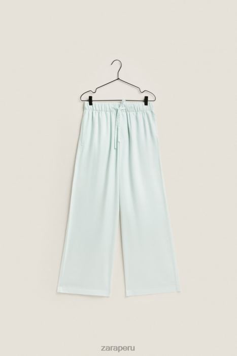 Zara mujer pantalones de color liso BDP8J1800 ropa verde claro