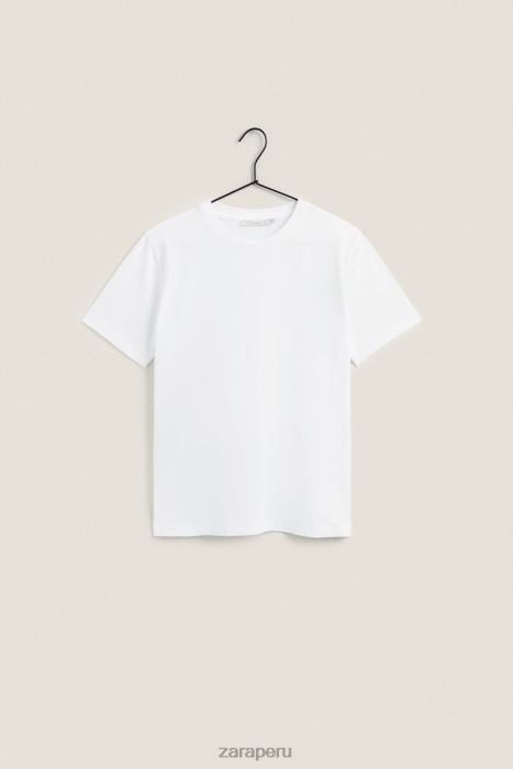 Zara mujer top de algodón BDP8J1812 ropa blanco
