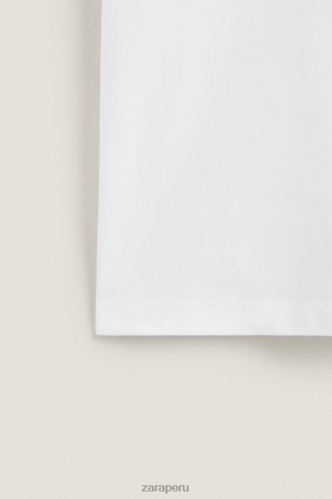 Zara mujer top de algodón BDP8J1812 ropa blanco