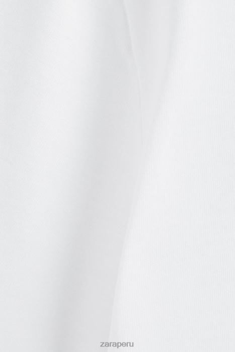 Zara mujer top de algodón BDP8J1812 ropa blanco