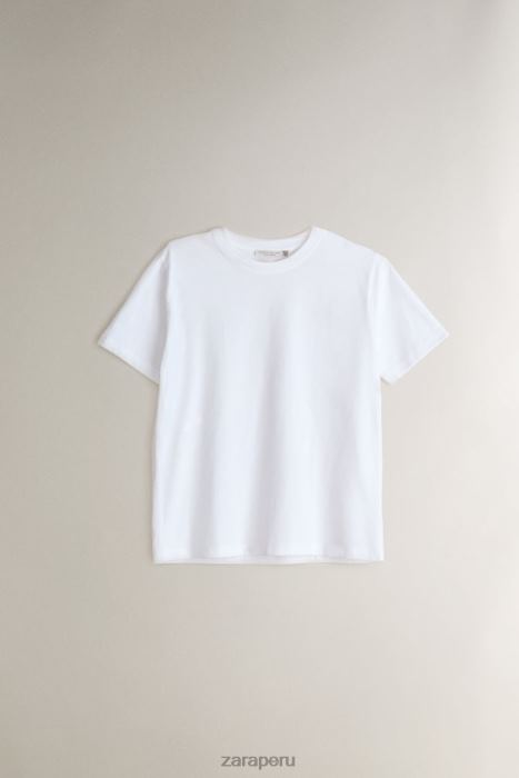 Zara mujer top de algodón BDP8J1812 ropa blanco