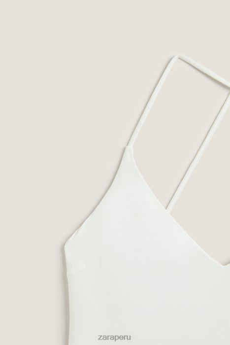 Zara mujer traje de baño liso BDP8J1822 ropa crudo