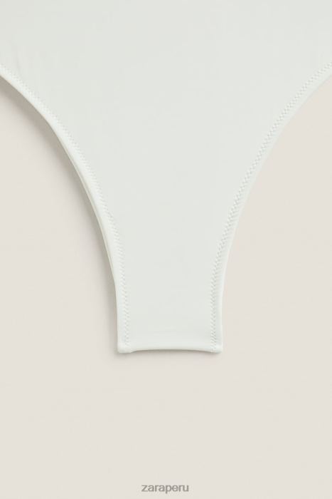 Zara mujer traje de baño liso BDP8J1822 ropa crudo