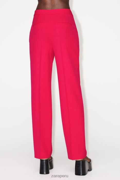 Zara mujer blazer con puños estampados BDP8J900 ropa fucsia