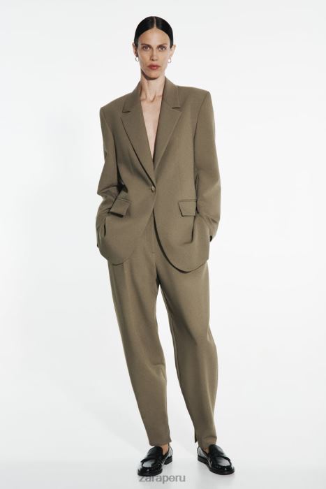 Zara mujer pantalones martillo BDP8J905 ropa caqui