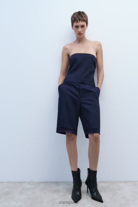 Zara mujer botines con tacón y puntera en punta BDP8J732 calzado negro