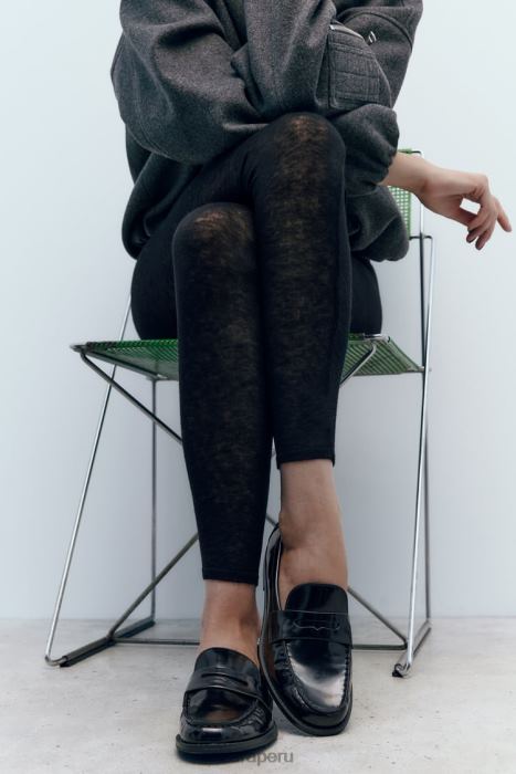 Zara mujer mocasines penny de charol sintético BDP8J740 calzado negro