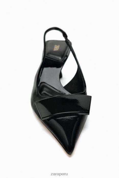 Zara mujer zapatos de tacón con tira trasera BDP8J735 calzado negro