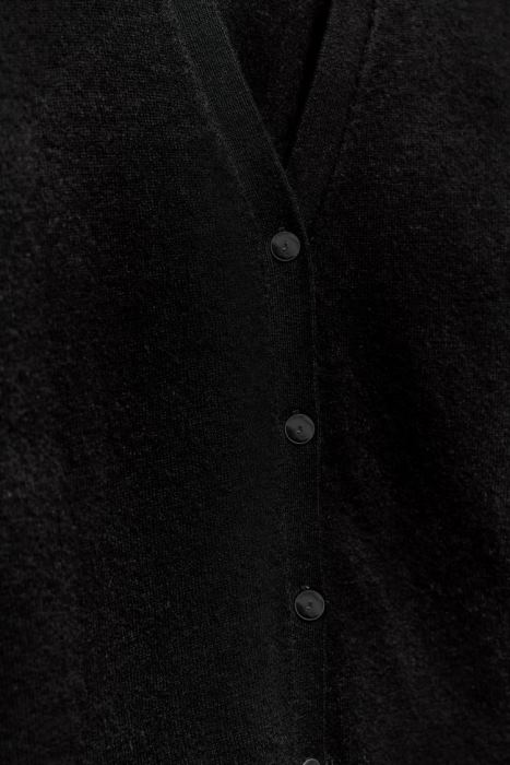 Zara mujer Jersey polo de punto 100% lana BDP8J268 ropa negro