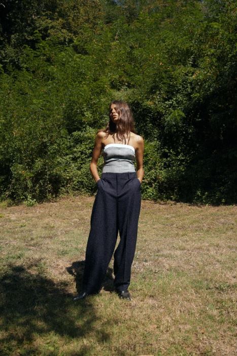 Zara mujer boxer mixto BDP8J254 ropa gris