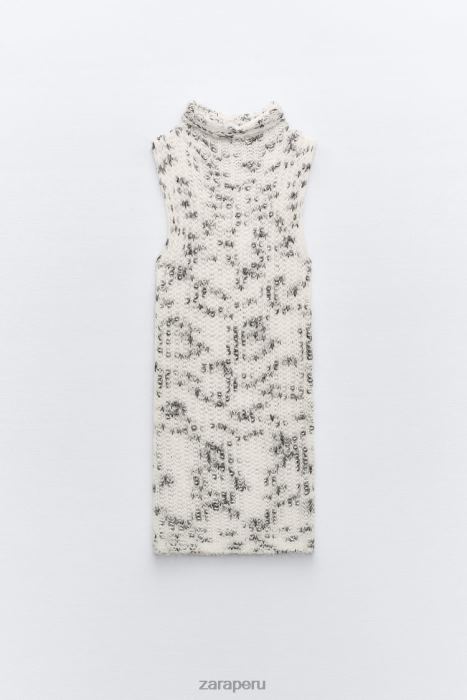 Zara mujer top largo de punto mixto BDP8J261 ropa sólo uno